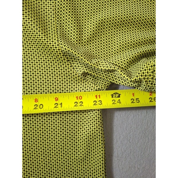 G-Mac Apparel Polo Shirt Mens L Yellow Black Weave Performance Golf Polo - Picture 7 of 7